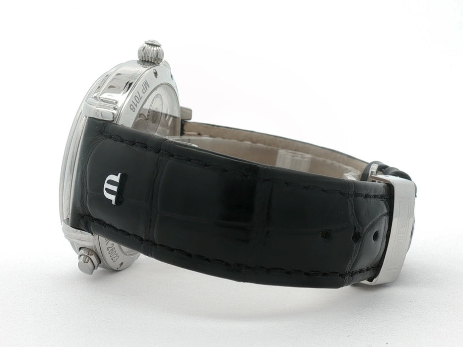 Maurice Lacroix Masterpiece Double Retrograde Silver Dial Stainless Steel MP7018