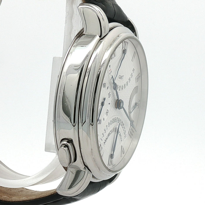 Maurice Lacroix Masterpiece Double Retrograde Silver Dial Stainless Steel MP7018