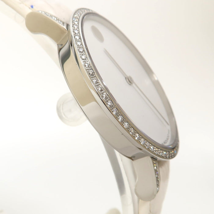 Movado Museum White Dial Stainless Steel Factory Diamond Case 32MM 84 F4 1890 S