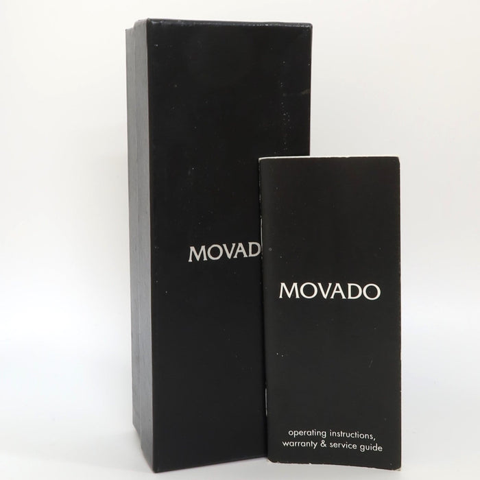 Movado Museum White Dial Stainless Steel Factory Diamond Case 42MM 84 F4 1891 S