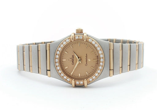 Omega Constellation Factory Diamond Bezel Gold Dial 18K Gold & Steel 1267.10