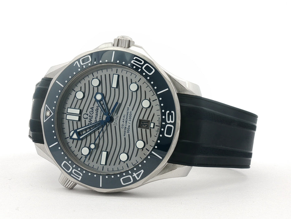 Omega Seamaster Diver 300 M Grey Blue Dial Stainless Steel  210.32.42.20.06.001
