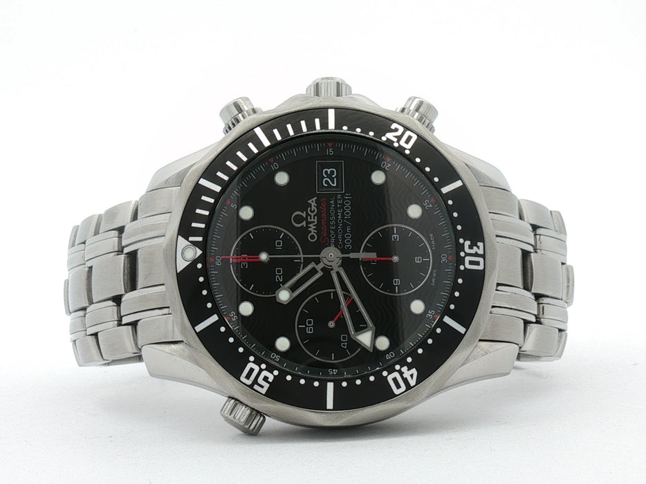Omega Seamaster Diver Black Dial Chronograph Stainless Steel 213.30.42.40.01.001