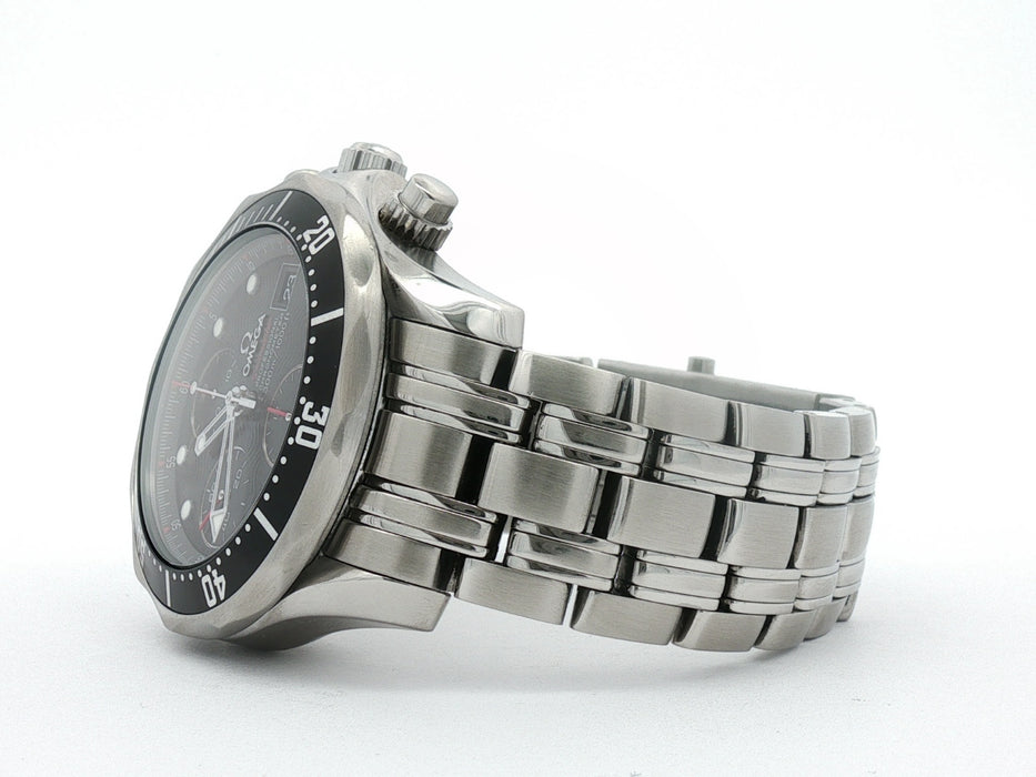 Omega Seamaster Diver Black Dial Chronograph Stainless Steel 213.30.42.40.01.001