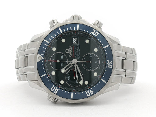 Omega Seamaster Diver Blue Dial Chronograph 41.5MM Stainless Steel 2225.80