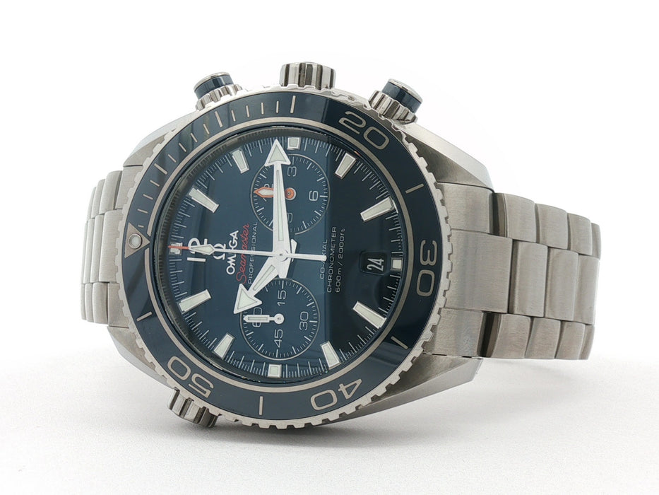 Omega Seamaster Planet Ocean Chronograph Titanium Blue Dial 232.90.46.51.03.001