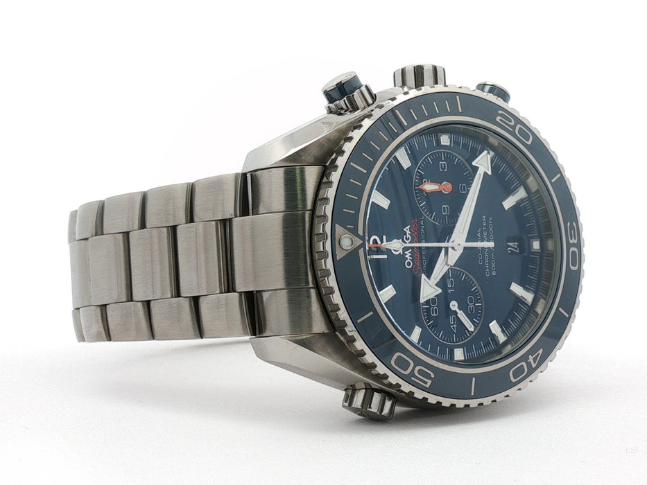 Omega Seamaster Planet Ocean Chronograph Titanium Blue Dial 232.90.46.51.03.001
