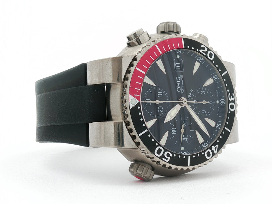 Oris Titan Diver Titanium Chronograph 44MM Black Dial Automatic 7542P