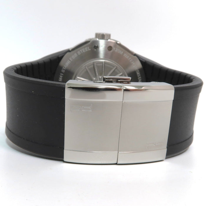 Porsche Design Flat Six Grey Dial Chronograph Rubber Strap 44MM Quartz P6320