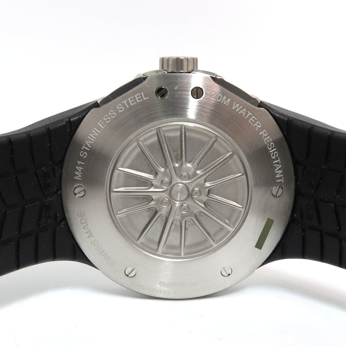 Porsche Design Flat Six Grey Dial Chronograph Rubber Strap 44MM Quartz P6320