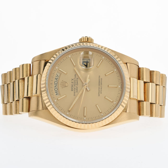 Rolex Day-Date 36 President Automatic Solid 18kt Yellow Gold 18038