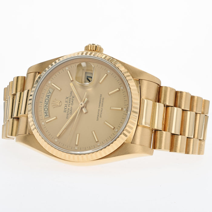 Rolex Day-Date 36 President Automatic Solid 18kt Yellow Gold 18038