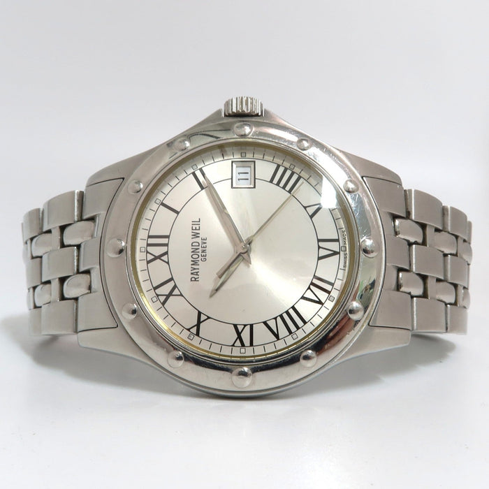 Raymond Weil Tango Stainless Steel Quartz Silver Roman Dial Date 36MM 5590