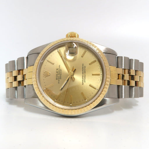 Rolex Datejust 31 18k Yellow Gold & Stainless Steel Jubilee Champagne Dial 68273