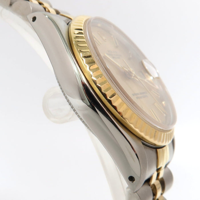 Rolex Datejust 31 18k Yellow Gold & Stainless Steel Jubilee Champagne Dial 68273
