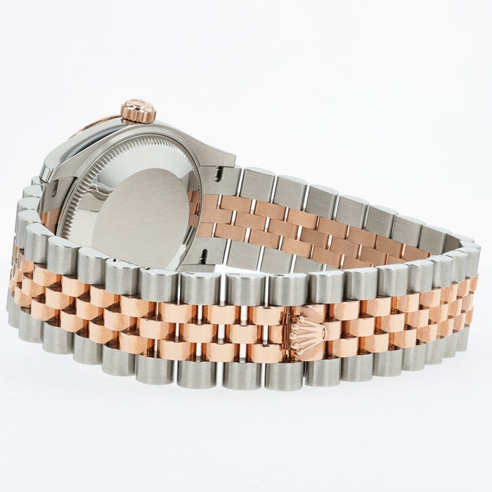 Rolex Datejust 31 Chocolate Roman Dial 18k Rose Gold and Stainless Steel 278271