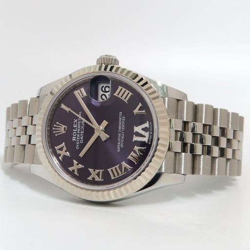Rolex Datejust 31 Factory Purple Diamond Dial Stainless Steel Jubilee 278274