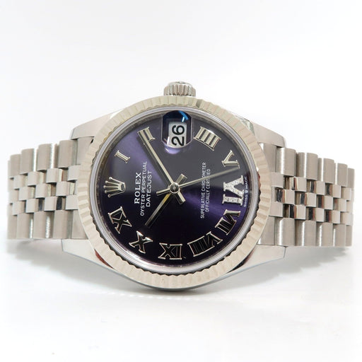 Rolex Datejust 31 Factory Purple Diamond Dial Stainless Steel Jubilee 278274