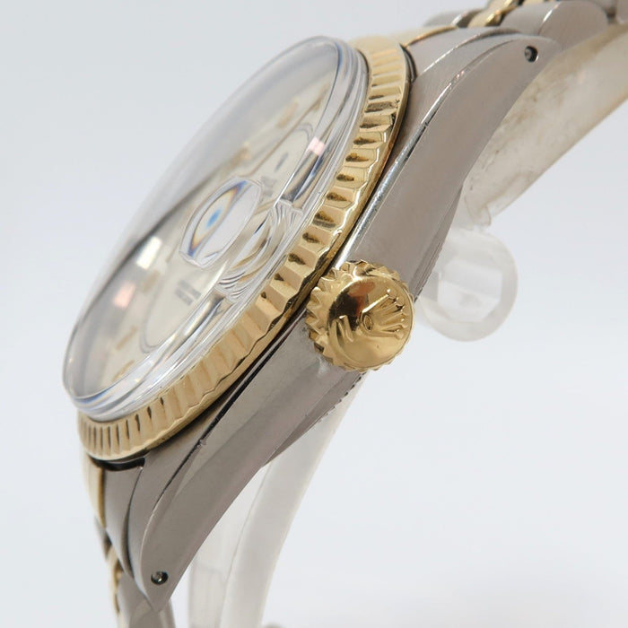 Rolex Datejust 36 18kt Yellow Gold & Stainless Steel White Boiler Dial 16013