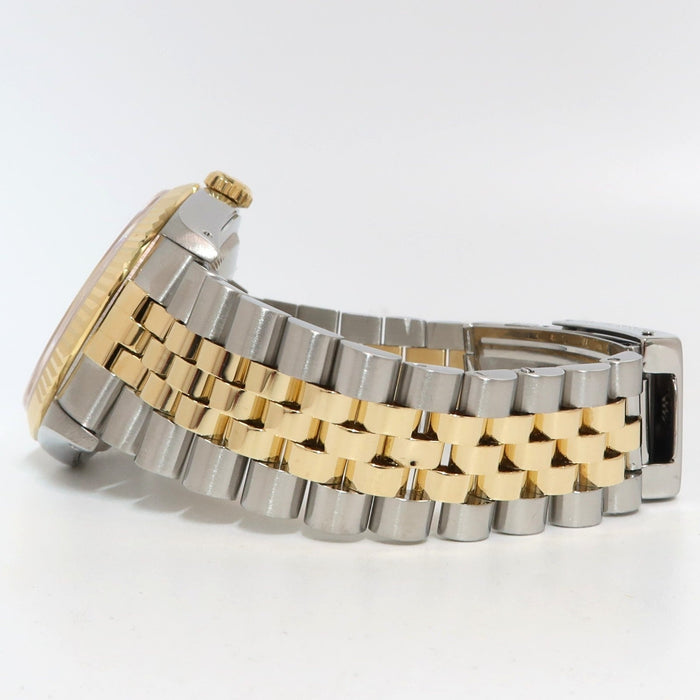 Rolex Datejust 36 18kt Yellow Gold & Stainless Steel White Roman Dial 16233