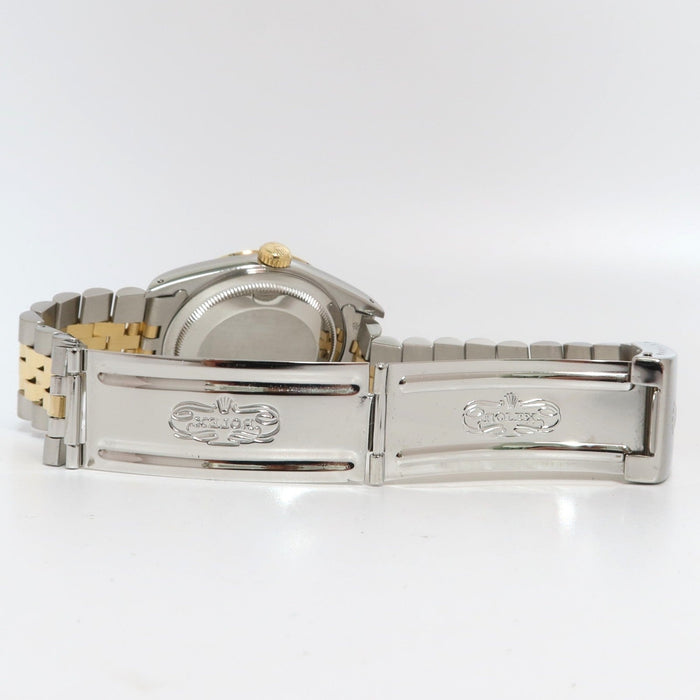 Rolex Datejust 36 18kt Yellow Gold & Stainless Steel White Roman Dial 16233