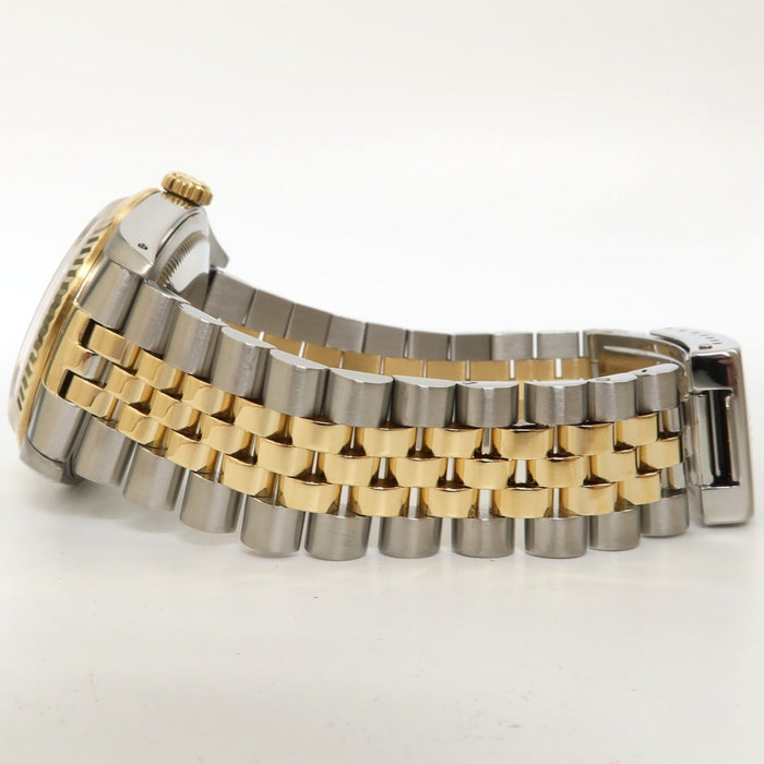 Rolex Datejust 36 18kt Yellow Gold & Steel Lemon Yellow Roman Dial 16233