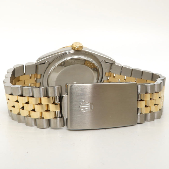 Rolex Datejust 36 18kt Yellow Gold & Steel Lemon Yellow Roman Dial 16233