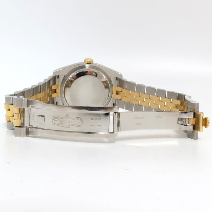Rolex Datejust 36 Black Roman Dial 18kt Yellow Gold & Stainless Steel 116233