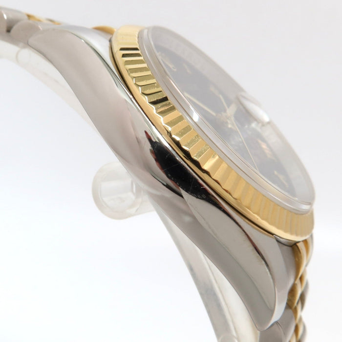 Rolex Datejust 36 Black Roman Dial 18kt Yellow Gold & Stainless Steel 116233