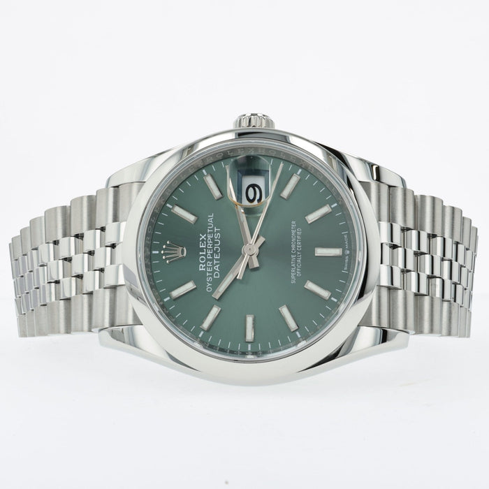Rolex Datejust 36 Jubilee Mint Green Dial Stainless Steel 126200