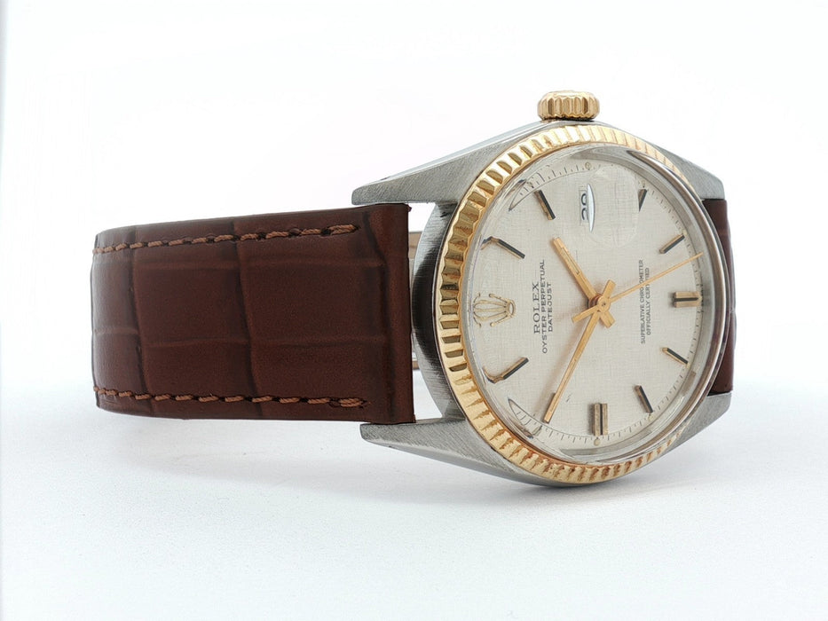 Rolex Datejust 36 Silver Dial Yellow Gold and Stainless Steel 1601