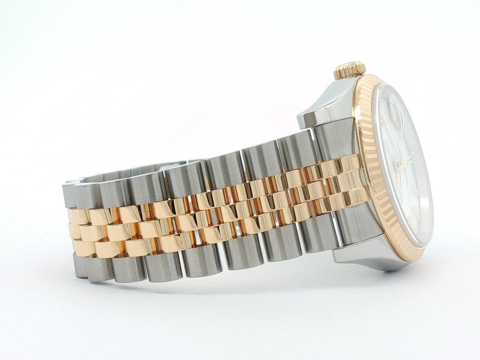 Rolex Datejust 36 White Stick Dial 18kt Yellow Gold & Stainless Steel 116233