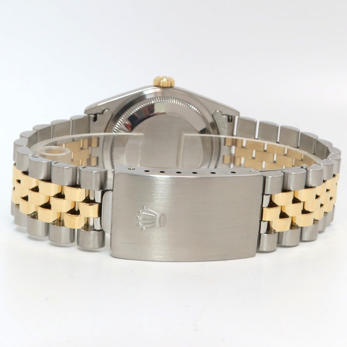 Rolex Datejust 36 Yellow Gold and Stainless Steel Champagne Dial Jubilee 16233