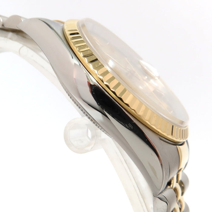 Rolex Datejust 36 Yellow Gold and Stainless Steel Champagne Dial Jubilee 16233