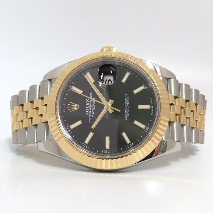 Rolex Datejust 41 Black Dial Solid 18kt Yellow Gold & Stainless Steel 126333