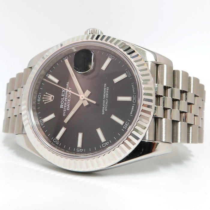 Rolex Datejust 41 Black Stick Dial Stainless Steel Jubilee Bracelet 126334