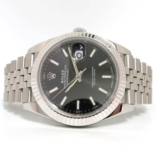 Rolex Datejust 41 Black Stick Dial Stainless Steel Jubilee Bracelet 126334