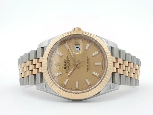 Rolex Datejust 41 Champagne Dial 18kt Yellow Gold & Stainless Steel 126333
