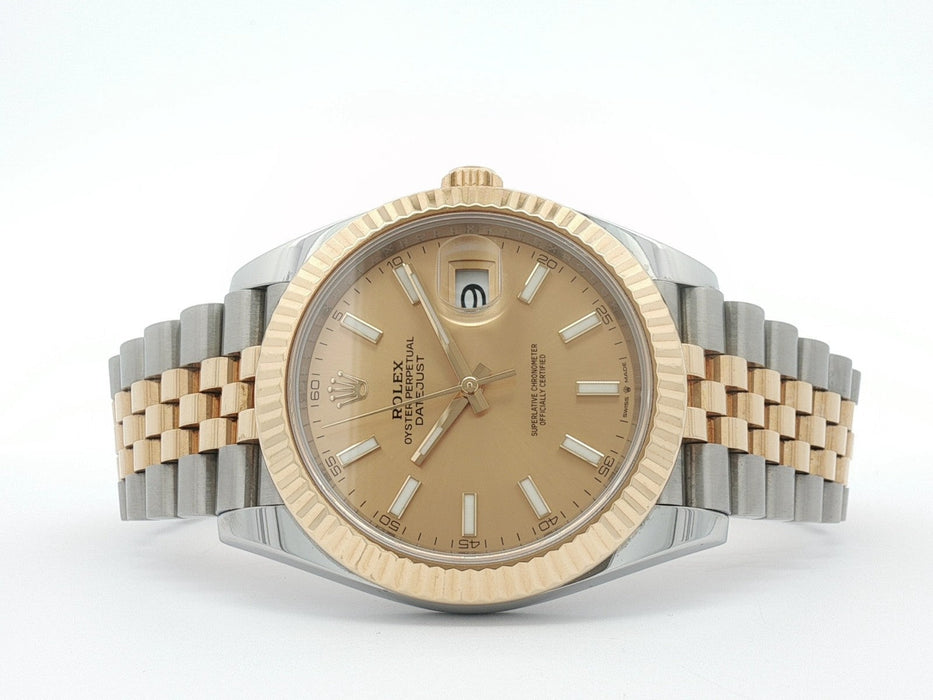 Rolex Datejust 41 Champagne Dial 18kt Yellow Gold & Stainless Steel 126333