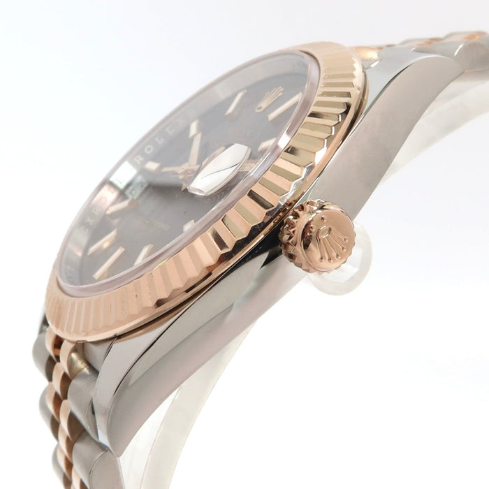 Rolex Datejust 41 Chocolate Dial Rose Gold and Stainless Steel Jubilee 126331