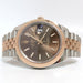 Rolex Datejust 41 Chocolate Dial Rose Gold and Stainless Steel Jubilee 126331