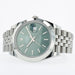 Rolex Datejust 41 Mint Green Dial Smooth Bezel Jubilee Stainless Steel 126300