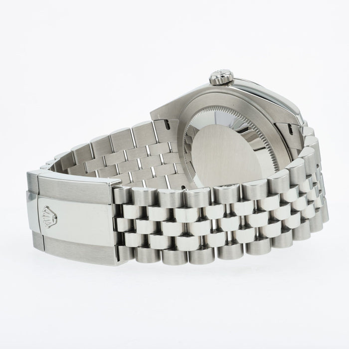Rolex Datejust 41 Mint Green Dial Smooth Bezel Jubilee Stainless Steel 126300