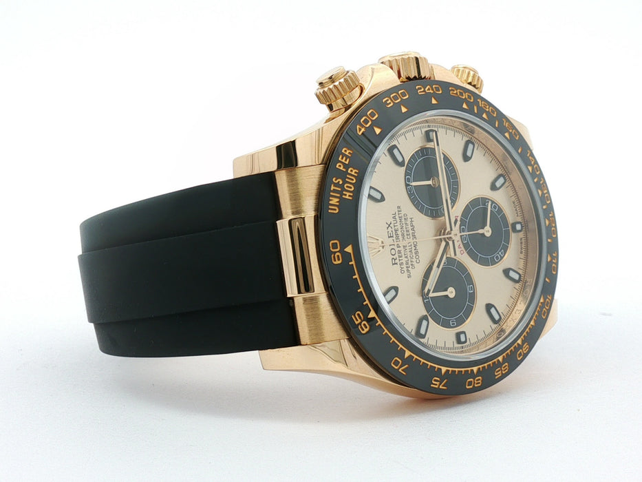Rolex Daytona Pikachu Champagne Dial 18k Yellow Gold Oysterflex 116518LN