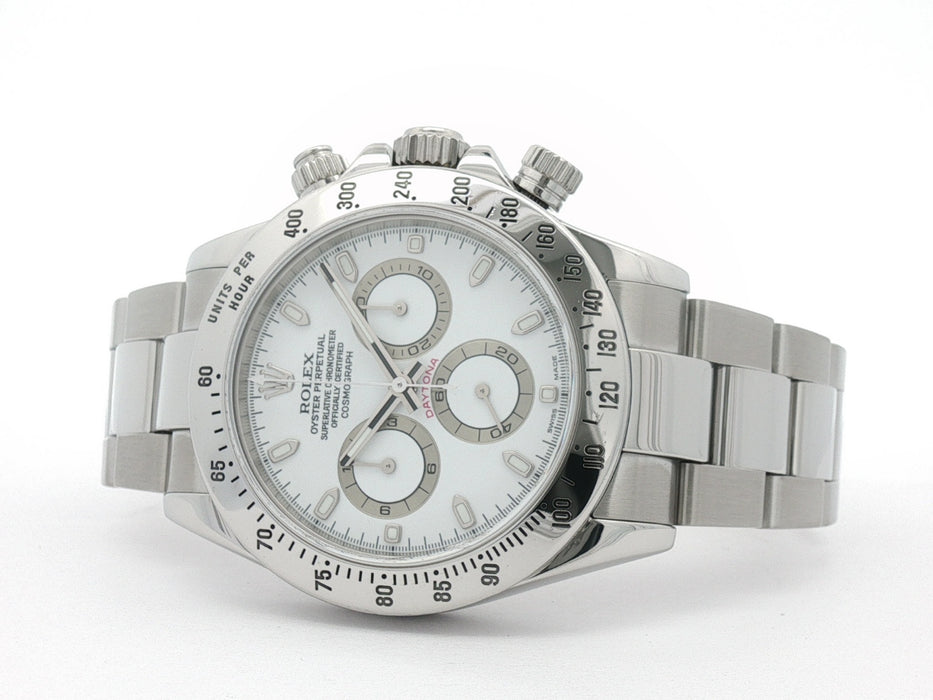Rolex Daytona White Dial Chronograph Stainless Steel Automatic 40MM 116520