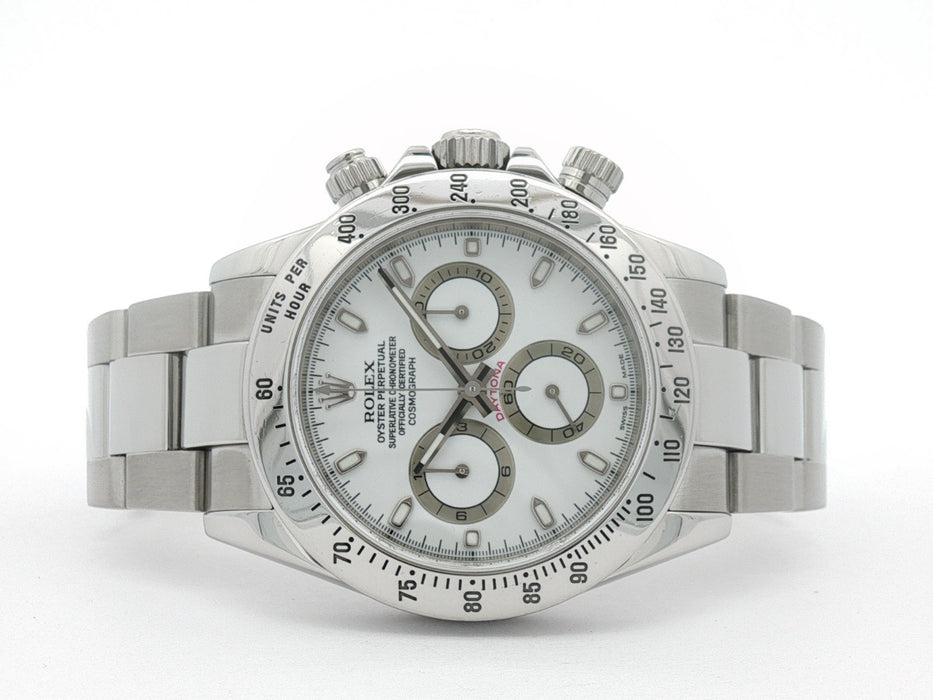 Rolex Daytona White Dial Chronograph Stainless Steel Automatic 40MM 116520