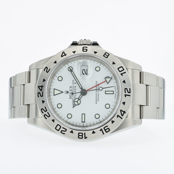 Rolex Explorer II 40 Polar White Stainless Steel Oyster Bracelet 16570