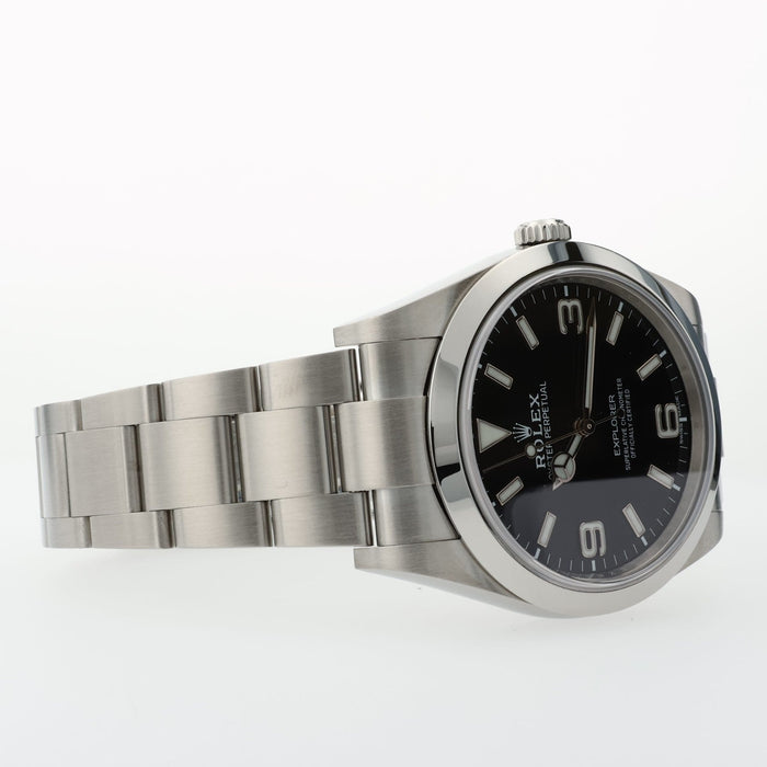 Rolex Explorer I Black Dial Stainless Steel Automatic 39MM Oyster 214270