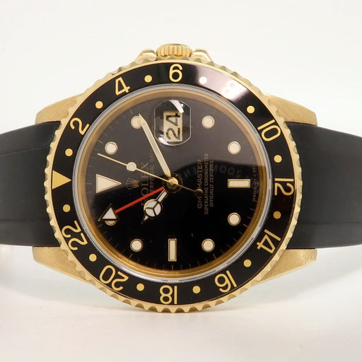 Rolex GMT-Master Solid 18kt Yellow Gold Black Dial 40MM Automatic 16758