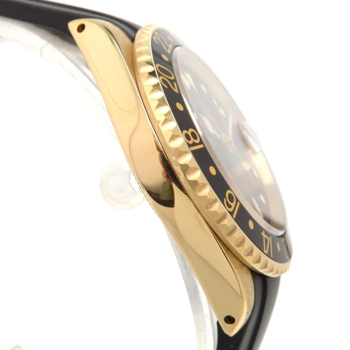 Rolex GMT-Master Solid 18kt Yellow Gold Black Dial 40MM Automatic 16758